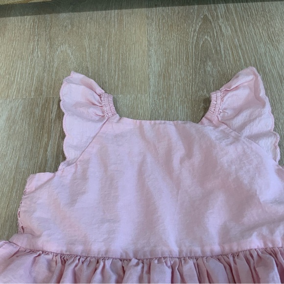 Baby Gap Pink Flutter Eyelet Dress! Size 4T - Picture 8 of 10